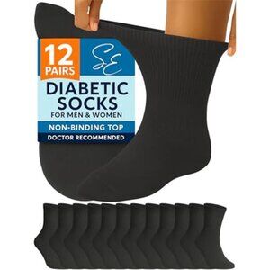 Diabetic Socks for Men Women Non Binding Moisture Wicking Neuropathy Ankle Socks